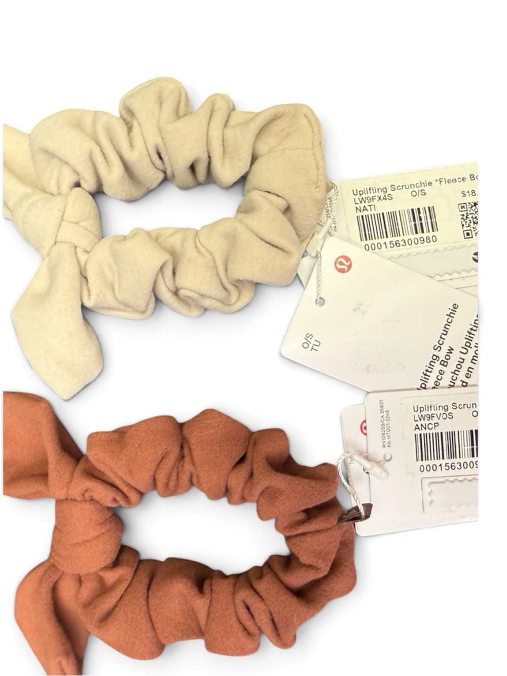 Lululemon Uplifting Scrunchie Set - Natural & Brown